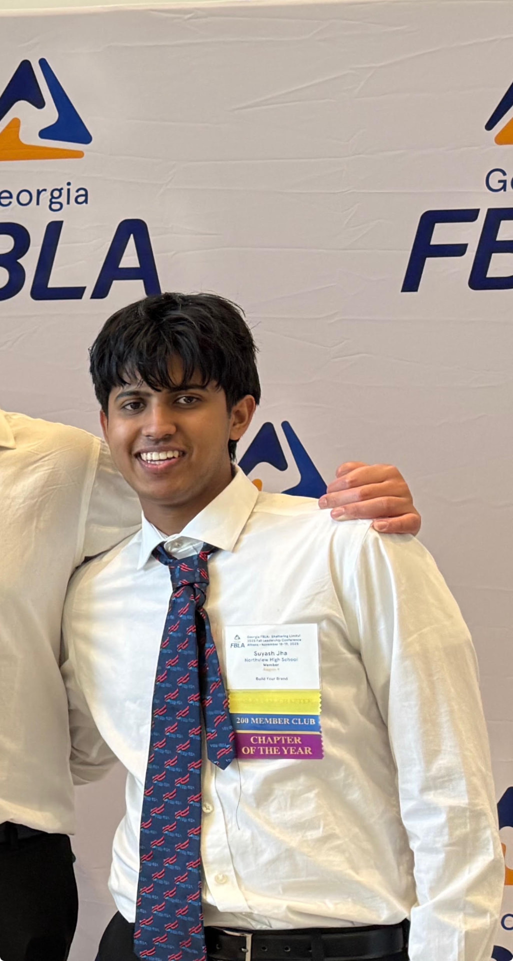 Suyash Jha at a Georgia FBLA leadership conference